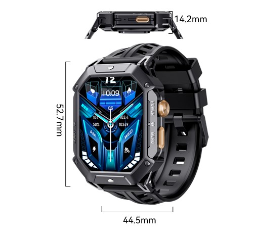 Smartwatch Zegarek Pancerny  Cubot X1 Amoled  Opis Modelu